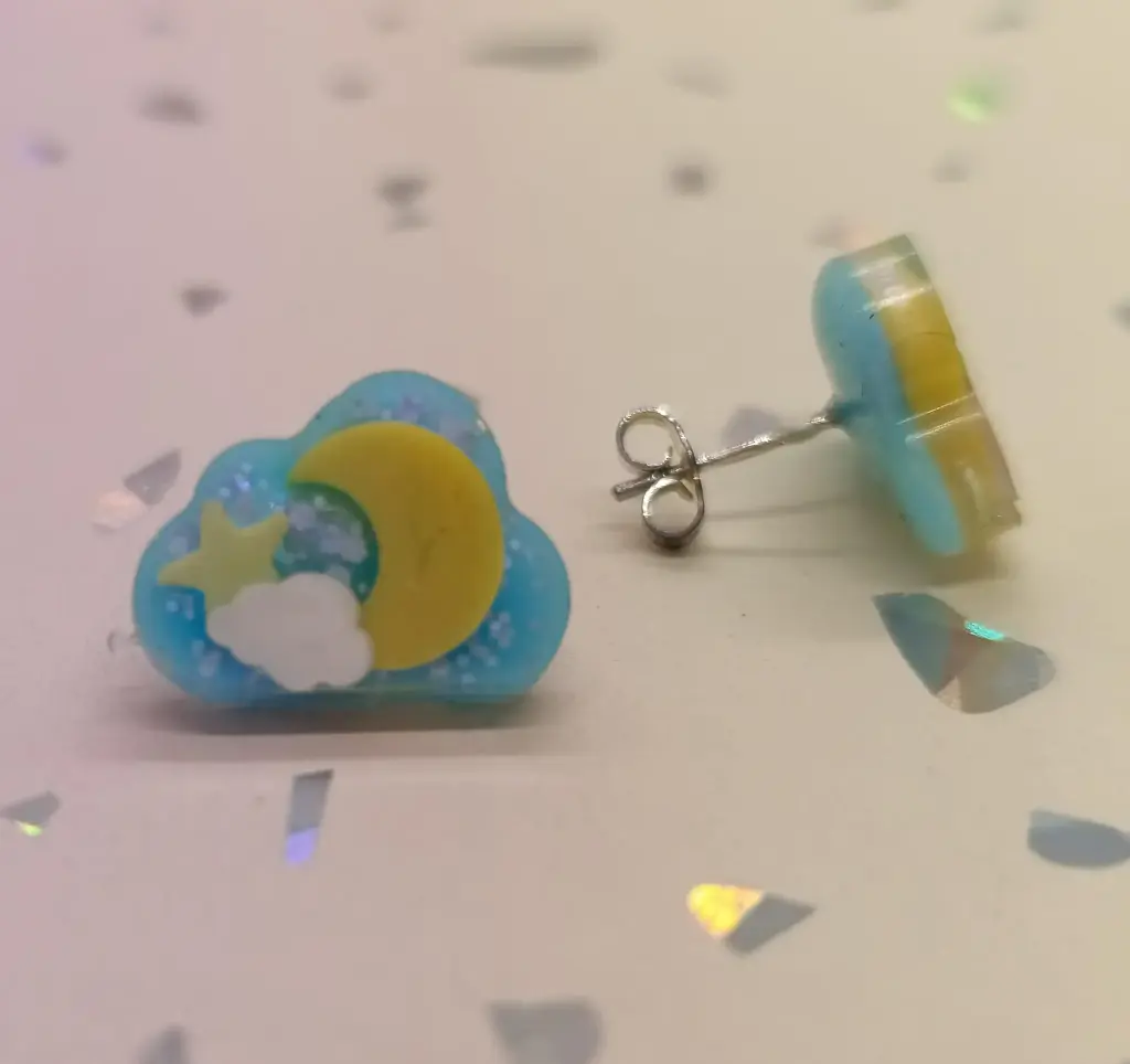 Dream Clouds Ohrringe (Blau)