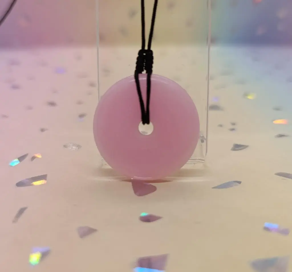 Dounut Neckless (Rosenquarz)